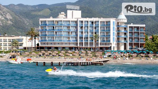Ранни записвания за 4-звездна почивка в Кушадасъ през Май и Юни! 7 нощувки на база All Inclusive + турска баня и собствен плаж в Faustina Hotel andSPA, от Golden Voyages