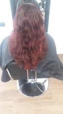 Боядисване на косата с боя на клиента, измиване + оформяне на прическа с четка и сешоар, от Салон Bibi fashion