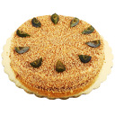 Френска селска торта със смокини, карамелени платки, сметана, мед и орехи - 12 парчета