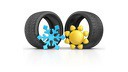 Смяна на 4 броя гуми на лек автомобил + опция за съхранение 