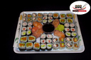 Суши сет от 54, 74 или 128 различни видове хапки с доставка за вкъщи, от Суши Маркет