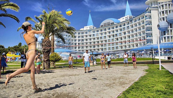 Лятна почивка на първа линия в Дидим! 7 Ultra All Inclusive нощувки в Prive Hotel Didim 5* (ex. Buyuk Anadolu) + басейни, пързалки и дете до 11.99 г. Безплатно, от Golden Voyages