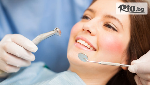 Почистване на зъбен камък + избелване с паста + обстоен профилактичен преглед с 59% отстъпка, от Д-р Ваня Николова