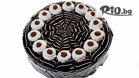 Торта Шоколешник с ухаещи блатове с орехи, сметана, два вида шоколад и лешници /8 или 12 парчета/, от Торти ЕФИ