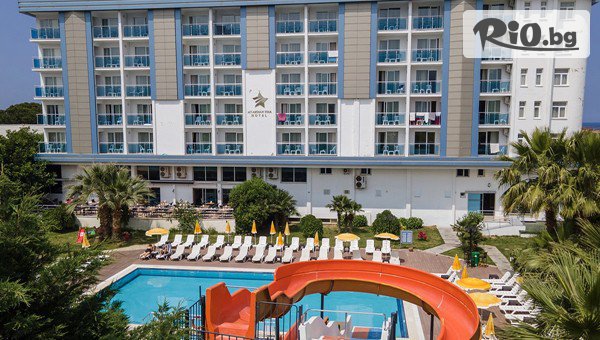 Лято в Кушадасъ! 7 All Inclusive нощувки в My Aegean Star Hotel 4* с басейни и водни пързалки + плаж с шезлонг и чадър + автобусен транспорт от София, от Дорис Травел