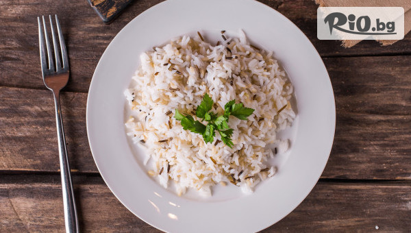 Порция пуешки шишчета + ориз басмати, от Ресторант за здравословни храни-Arnold Food