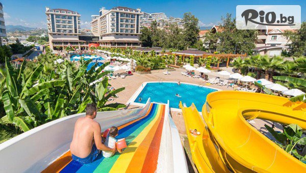 Ранни записвания за почивка в Алания! 7 Ultra All Inclusive нощувки в Dizalya Palm Garden 5* + басейни, пързалки и собствен плаж + самолетен билет, от Онекс Тур