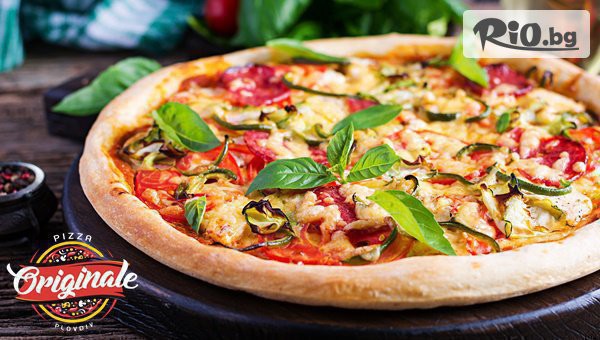Наслади се на Голяма пица на жар с 37% отстъпка в Пицария Ориджинале – Пловдив или я с доставка до вкъщи