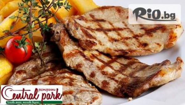 Салата и основно ястие, по избор - за 6 лв, вместо за 13.40 лв. Хапни вкусно в ресторанти Сентрал Парк на Младежки хълм и Цар Симеонова градина!