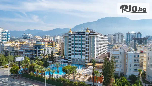 Самолетна Почивка - All Inclusive Лукс в Prestige Alanya 5*, Алания! 7 All Inclusive нощувки + открит басейн, СПА и 3 водни пързалки, с полет от София през Септември и Октомври