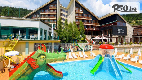 Промо Делнична оферта за СПА почивка във Велинград! Нощувка със закуска и вечеря + вътрешен и външен минерален басейн, сауна, парна баня и джакузи, от Спа Хотел Селект 4*