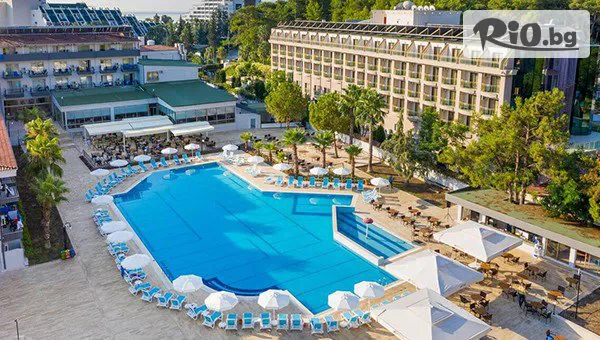 Късно лято 2026 в Alder Garden Hotel 4* (ex. Eldar Garden), Кемер! През Септември и Октомври - 7 Ultra All Inclusive нощувки + открит басейн, чадъри и шезлонги на плажа, с полет от София