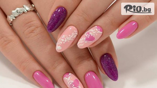 Перфектна визия! Маникюр с гел лак или Поставяне на гел върху естествен нокът + 4 декорации, от Студио за красота Fantasy