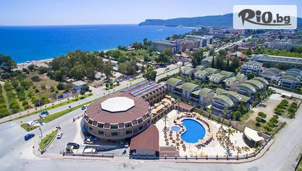 Късно Лято - Самолетна почивка на 100 м. от плажа в Elamir Resort Hotel 4*, Кемер! 7 All Inclusive нощувки + открит басейн, чадъри и шезлонги на плажа, с полет от София