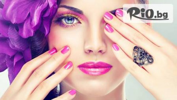 Здрави нокти! Гел върху естествени нокти + лак и декорации или Изграждане и удължаване с гел + лак и декорации от 11.90 лв, от Студио за красота Надин