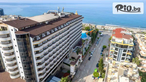 Късно Лято: Самолетна почивка в Prestige Alanya 5*, Алания! 7 All Inclusive нощувки + открит басейн, СПА и 3 водни пързалки с полет от София