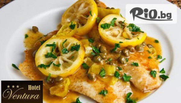 Бутиков ресторант Вентура с меню за ценители с 67% отстъпка! Салата, основно ястие с гарнитура и десерт - за 7.85лв