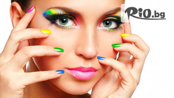 Дълготраен маникюр с гел лак Bluesky + БЕЗПЛАТНО сваляне и неограничен брой декорации с отстъпка от 67% - за 9.90лв, от Салон Малоне-маникюр