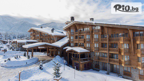 Коледа край Банско! Нощувка, закуска и вечеря + шатъл до лифта и ски оборудване + СПА, вътрешен и 3 външни топли басейни, от Пирин Голф Хотел & СПА 5*