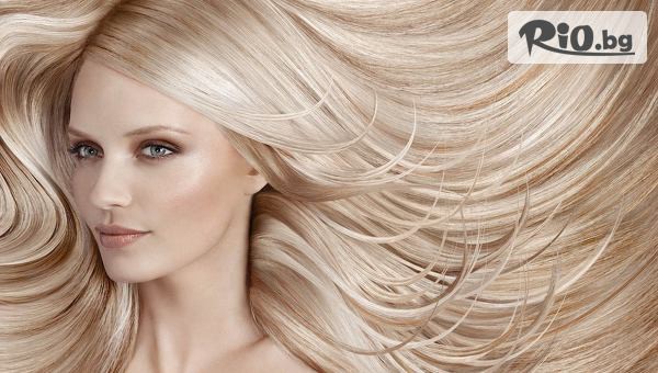 Боядисване с боя на клиента и прав сешоар, от Студио за красота Extra Style