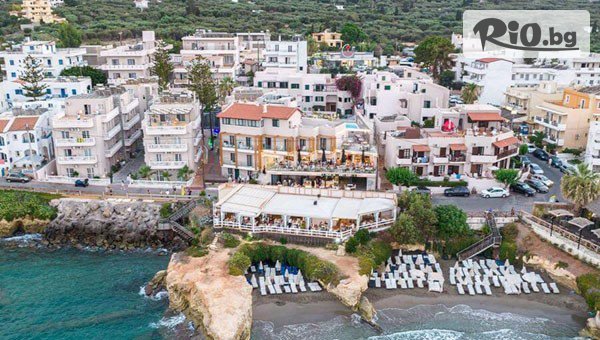 Ранни резервации за Лятна почивка на първа линия на о-в Крит + Бонус! 7 All Inclusive нощувки + басейни в Porto Greco Village Beach Hotel 4* + самолетен билет