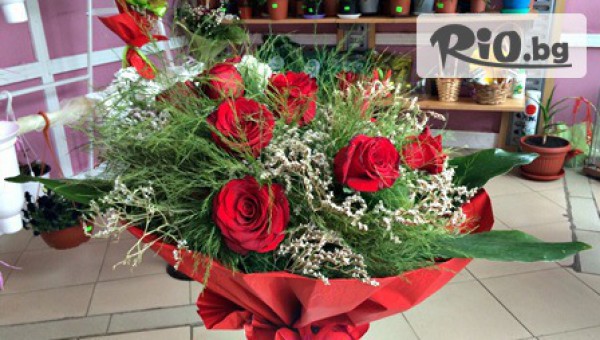 Изненадай половинката за Свети Валентин с букет красиви цветя, доставени до дома или офиса от Цветарницата
