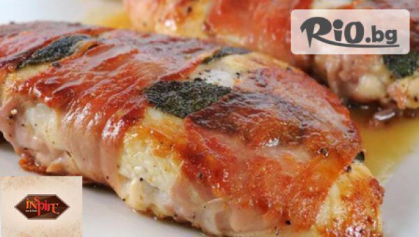 Вкусно предложение за обилно хапване! Салата и основно само за 6.70лв, от новообновеният Ресторант Inspire Bar&Diner
