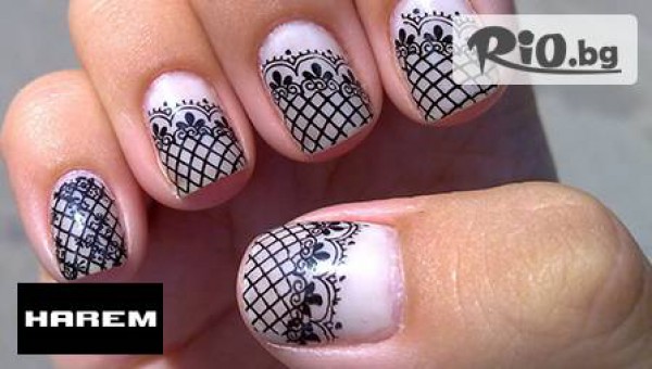 Красиви ръце! Класически маникюр + 10 декорации или Маникюр с Shellac CND + 10 декорации на цени от 4.90 лв в Салон за красота HAREM