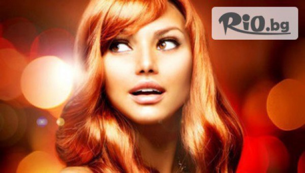 Цветно настроение! Боядисване с професионална немска боя KEEN или C:EHKO, подхранваща маска и оформяне на косата със сешоар само за 14.90лв, от Studio J'ador