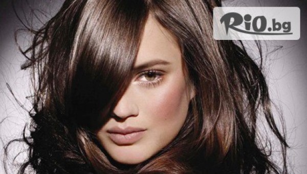 Измивен масаж с продукти на Лореал, Термо терапия с ампула /по избор/ или Възстановяваща ампула + прическа /по избор/ на цена от 5.90лв, от Студио Аморе