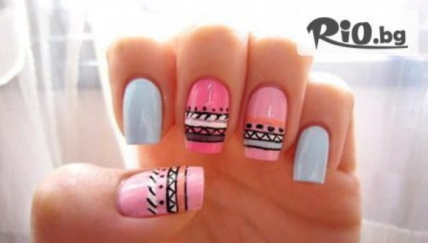 Изграждане и удължаване с акрил + гел лак, декорации и пилинг - за 24.90лв, от Салон за красота Коконите 2