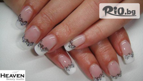 Цялостен маникюр с гел лак Gelish или Clarissa + декорации и пилинг + БОНУС: безплатно сваляне на стар гел лак само за 11.90лв, от Heaven Beauty Studio