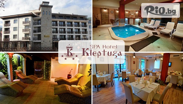 SPA релакс във Велинград през есента! Нощувка със закуска в помещение по избор + вътрешен минерален басейн и релакс зона, от Спа Хотел Клептуза 4*