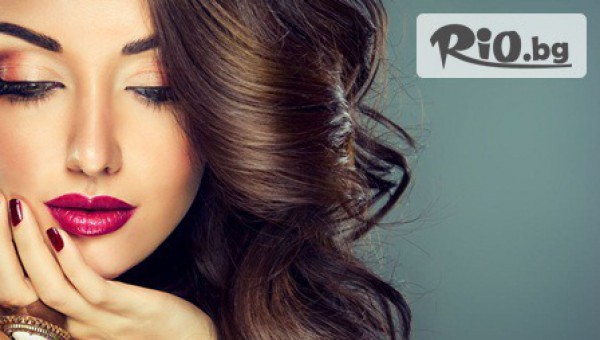 Измивен масаж с продукти на Лореал, Термо терапия с ампула /по избор/ или Възстановяваща ампула + прическа /по избор/ на цена от 5.90лв, от Студио Аморе