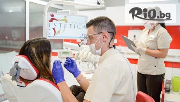 Почистване на зъбен камък, полиране с четка и паста с 67% намаление само за 19.90лв, вместо за 60лв + БОНУС, от Дентална Клиника Естетика