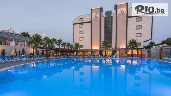 Самолетна почивка сред пясъчни плажове в Orfeus Queen & Spa 4*, Сиде! През Май и Юни - 7 All Inclusive нощувки в + открит и закрит басейн