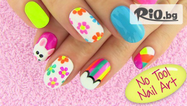 Дълготраен маникюр с гел лак Bluesky + БЕЗПЛАТНО сваляне и неограничен брой декорации само за 9.49лв, от Фризьорски салон Таня