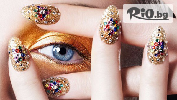 Дълготраен маникюр с гел лак Bluesky + безплатно сваляне и неограничен брой декорации само за 9.99лв, от Фризьорски салон Таня