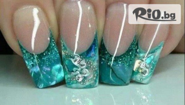 Дълготраен маникюр с гел лак Bluesky + БЕЗПЛАТНО сваляне и неограничен брой декорации само за 9.49лв, от Фризьорски салон Таня