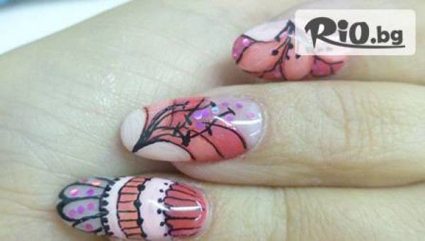 Красив арт маникюр с 2 до 4 декорации с O.P.I лак само за 6,90 лв от "Арт-студио 1"