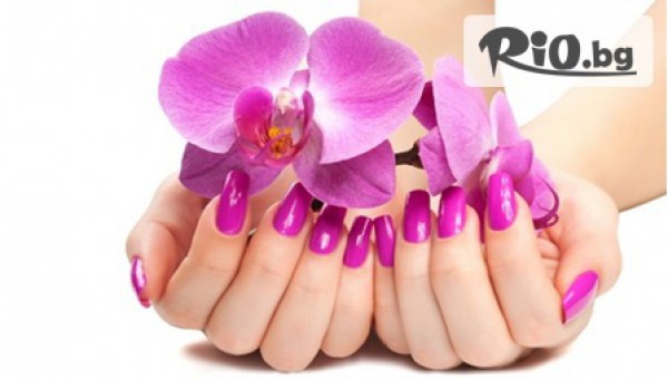 Разкошен маникюр с гел лaк Gelish или SNB + 4 броя декорации само за 9.50лв, от Студио за красота Алая