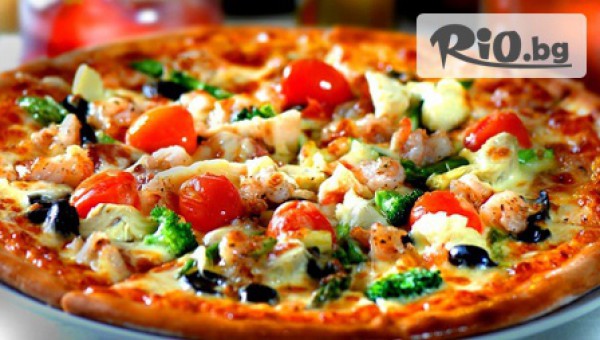 Салата /400 гр/, пица /400 гр/ и палачинка /120 гр/ по избор - за 5.90лв, от Пицария Маестро