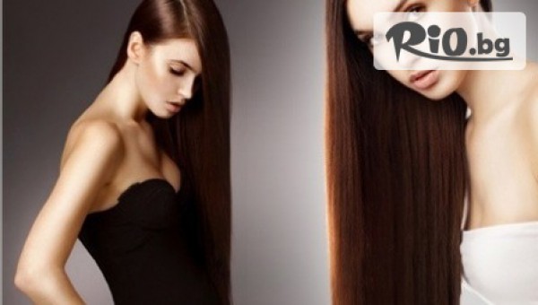 Масажно измиване + ампула (кератинова, подхранваща, възстановяваща) + изсушаване с четка и сешоар за 9,99 лв. от Салон за красота Bellissima