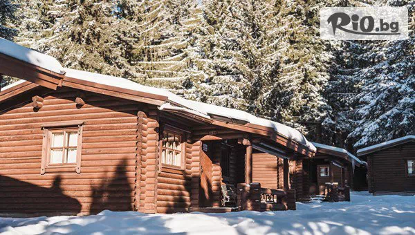 Ранни записвания за Нова година във Вилно селище Ягода, Боровец! 3 нощувки в къщичка за до четирима със или без сауна + 2 външни джакузита и СПА център