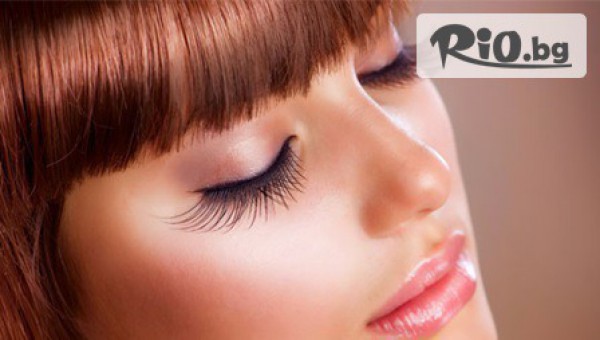 Вграждане и удължаване на естествени мигли косъм по косъм + Бонус само за 54.90лв, от Студио Sunny Life