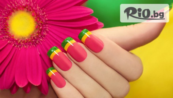 Маникюр с гел лак Bluesky + 2 декорации или Педикюр с OPI на цени от 9.90лв, от Салон Ванеса