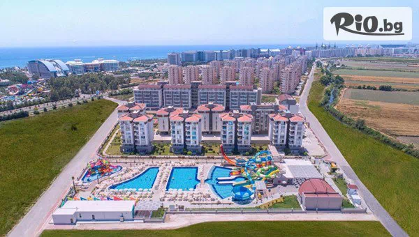 LAST MINUTE: 5-звездна почивка в Greenwood Suites Resort 5*, Лара, Турция през Май и Юни! 7 All Inclusive нощувки + басейни, с полет от София