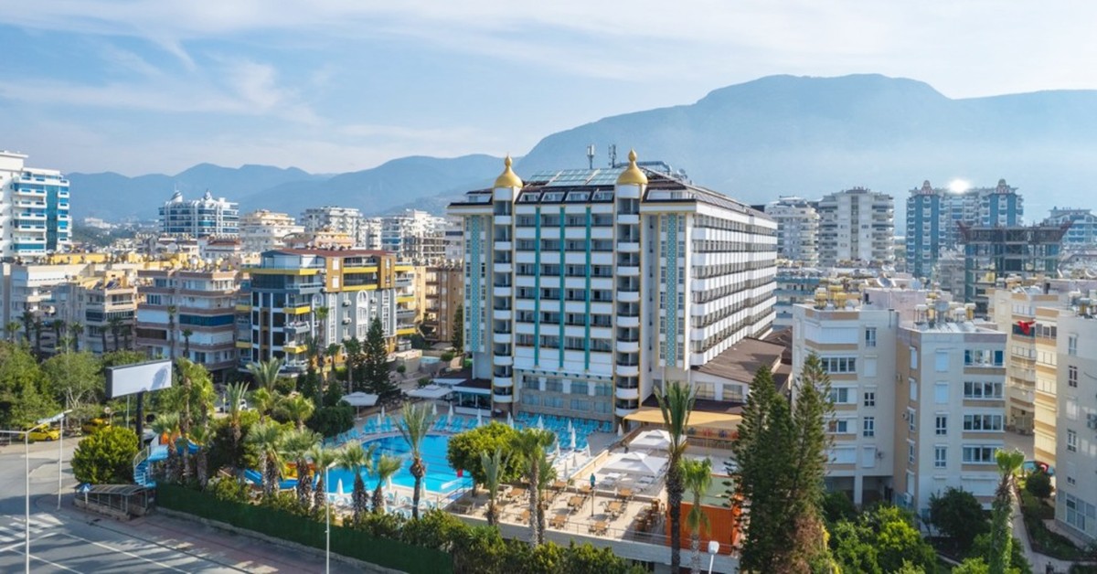 7 All Inclusive нощувки + открит басейн, СПА и 3 водни пързалки в Prestige Alanya 5*, Алания, полет от София