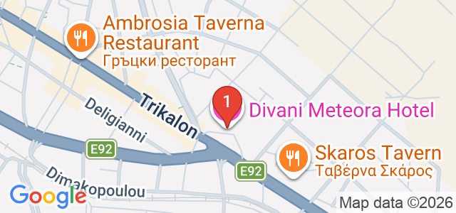 Divani Meteora Карта