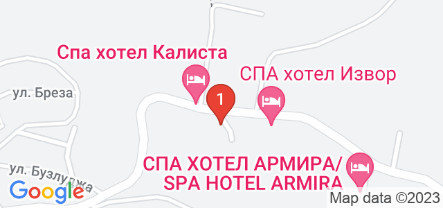 СПА хотел Калиста Старозагорски минерални бани Карта